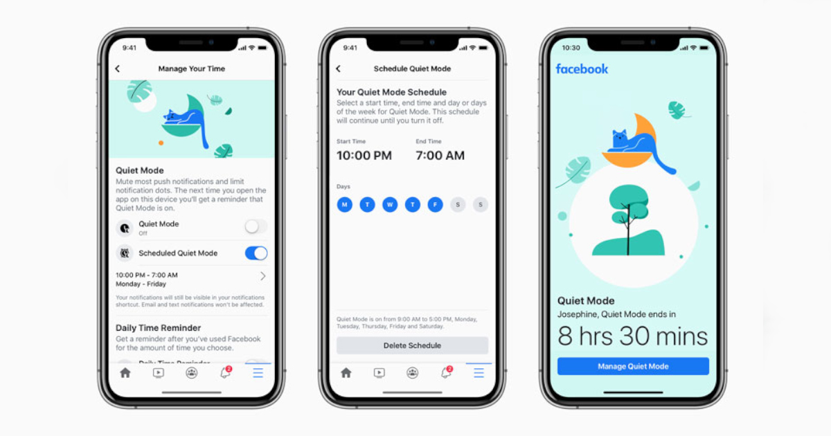 Facebook හි නවතම Quiet Mode ෆීචර් එක