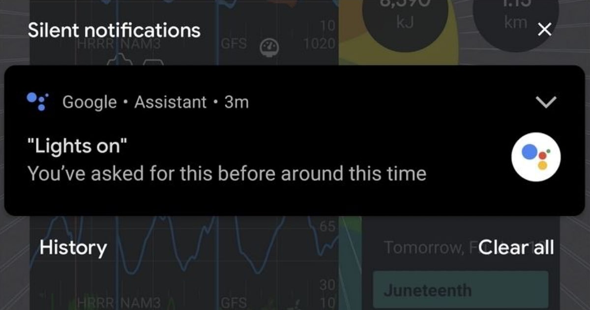 Google Assistant විසින් ඉදිරියේදී usage pattern එක අනුව actions suggest කිරීමේ සූදානමක්