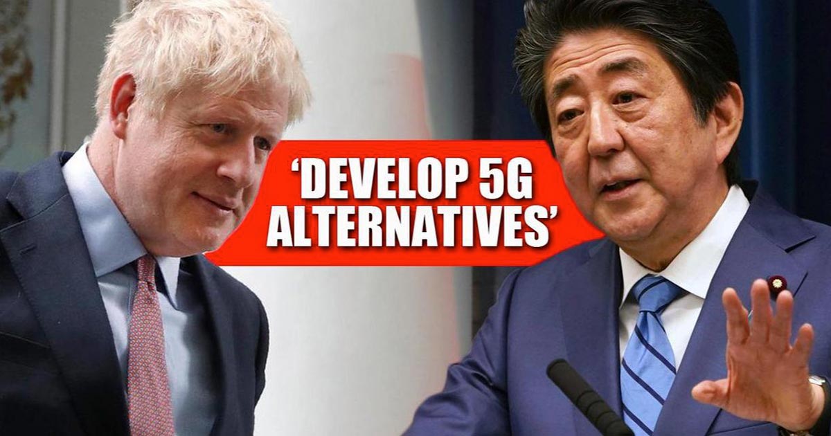 5G ජාලය සඳහා Huawei වෙනුවට ජපානය එකතු කරගැනීමට බ්රිතාන්ය රජය සූදානම් වෙයි