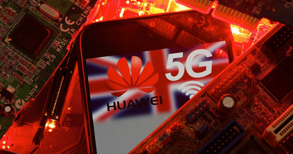 බ්රිතාන්යයේ 5G networks වලින් Huawei සමාගම ඉවතට