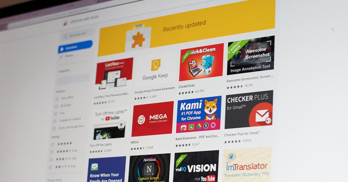 Chrome හරහා search කරන keywords trace කරමින් වෙළඳ දැන්වීම් පෙන්වූ extension 295 ඉවත් කිරීමට කටයුතු කරයි