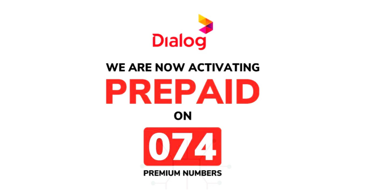 Dialog ආයතනය විසින් 074 අංක හදුන්වා දෙයි