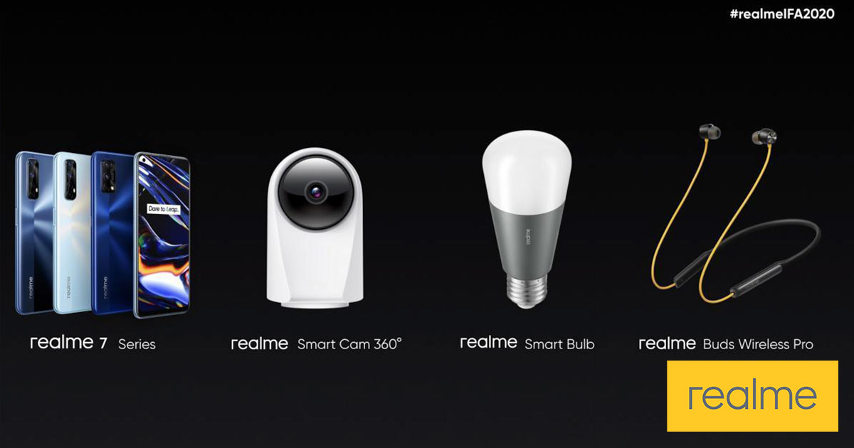 IFA Berlin 2020හිදී Realme සමාගම විසින් ඔවුන්ගේ නවතම නිෂ්පාදන රැසක් යුරෝපානු වෙළඳපලට හඳුන්වාදේ