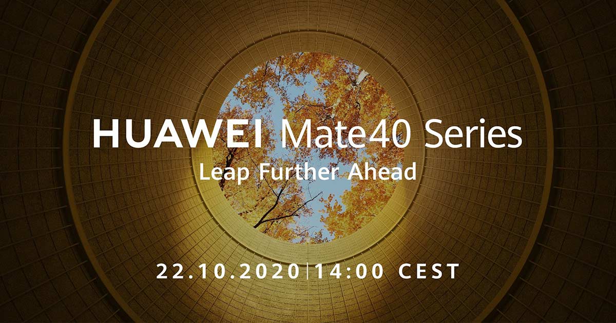 HUAWEI Mate 40 series එක ඔක්තෝම්බර් 22 වන දින එලිදක්වන බව Huawei සමාගම නිල වශයෙන් ප්රකාශ කරයි