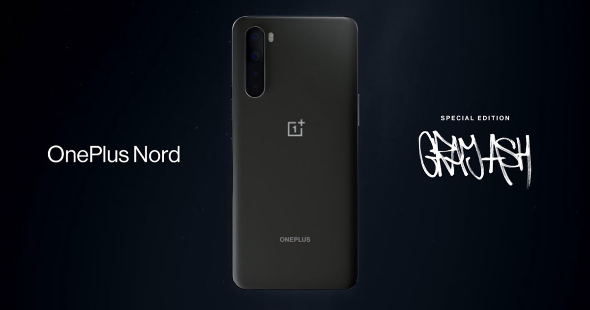 OnePlus 8T හඳුන්වාදීමේ event එකේදී Gray Ash නම් වර්ණයෙන් යුතු OnePlus Nord දුරකතනය වෙළඳපලට හඳුන්වා දේ