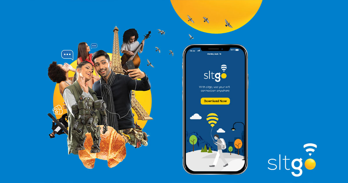 මිලියනයකට අධික WIFI Hotspot හරහා තම අන්තර්ජාල සබඳතාව භාවිතා කිරීමට හැකි SLTGO පහසුකම SLT ආයතනය විසින් හඳුන්වා දේ