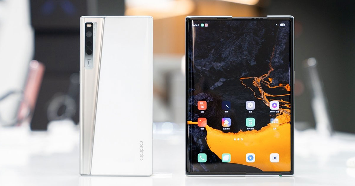 INNO Day 2020හිදී Rollable OLED screen එකක් සහිත Oppo X 2021 Concept Phone එක දර්ශනය කරයි