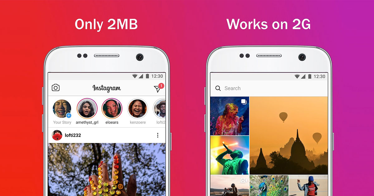 Facebook විසින් නැවත වතාවක් Instagram Lite app එක නිකුත් කිරීමට කටයුතු කරයි, size එක 2MB