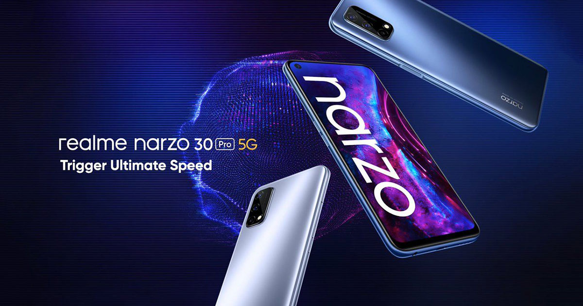 Realme Narzo 30 Pro 5G ජංගම දුරකතනය ඉන්දියාවේදී එලිදැක්වීමට කටයුතු කරයි