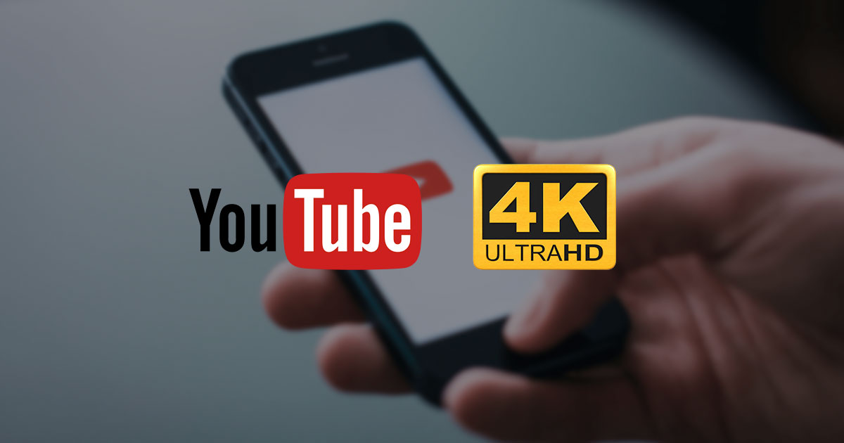 4K display එකක් නොමැති ජංගම දුරකතන වලින් පවා 4K videos නැරඹීමේ හැකියාව ලබාදීමට YouTube කටයුතු කරයි