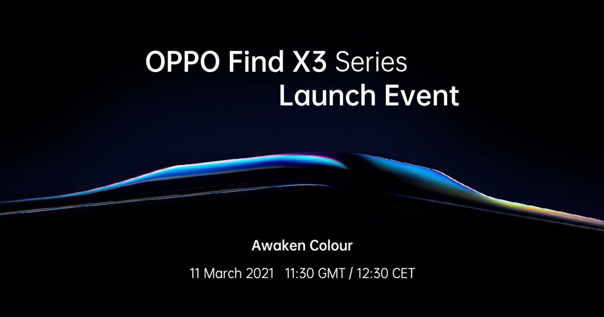 OPPO Find X3 ජංගම දුරකතනය එලිදැක්වීම මාර්තු 11 වෙනිදා සිදු කිරීමට OPPO සමාගම සූදානම් වේ