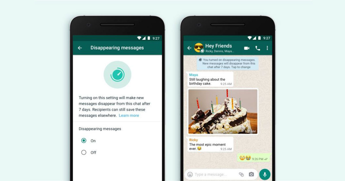 WhatsApp Disappearing Messages වල ලබා දී ඇති දින 7ක කාලය පැය 24ක් දක්වා අඩු කිරීමේ හැකියාව පිළිබඳව අත්හදා බලයි