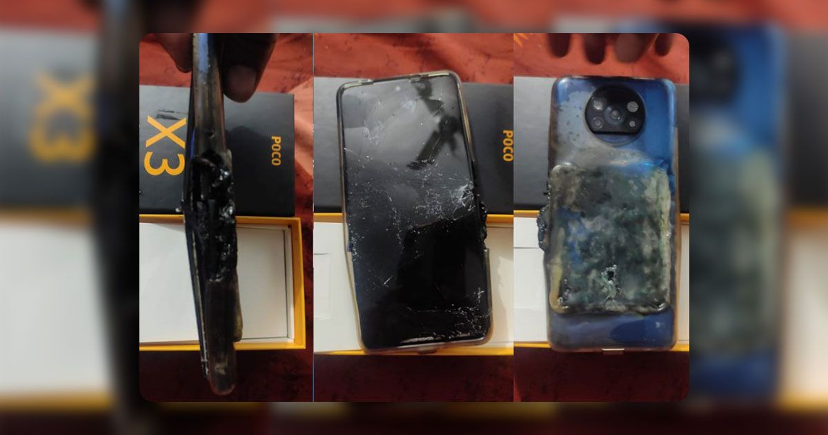 POCO X3 මාදිලියේ ජංගම දුරකතනයක් charge කරන අතරවාරයේදී පුපුරා යයි