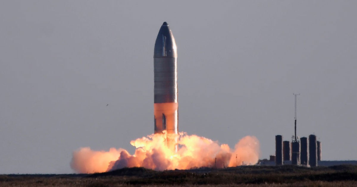 උඩු ගුවනේම විනාශ වුණ SpaceX Starship SN11