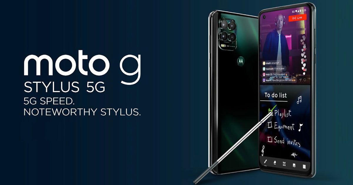 ඇමරිකානු ඩොලර් 399කට Moto G Stylus 5G දුරකතනය එලි දැක්වීමට Motorola සමාගම කටයුතු කරයි