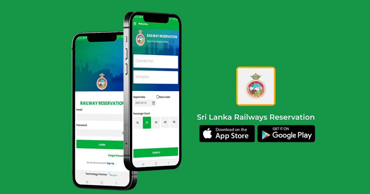 දුම්රියේ ගමන් ගන්නා ඔබට ඔබගේ ආසනය ජංගම දුරකතනයෙන් වෙන් කරවා ගැනීමට දුම්රිය දෙපාර්තමේන්තුවෙන් app එකක්