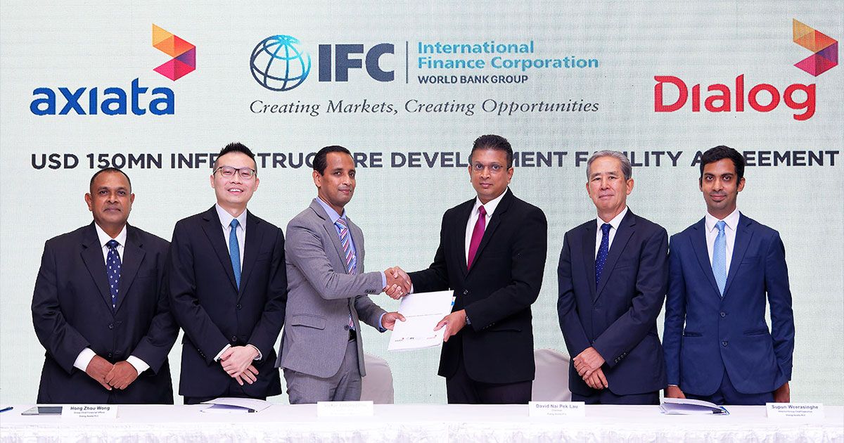 ශ්‍රී ලංකාවේ Broadband ජාලය වැඩිදියුණු කිරීමට Dialog Axiata වෙත ඇමරිකානු ඩොලර් මිලියන 150​ක්