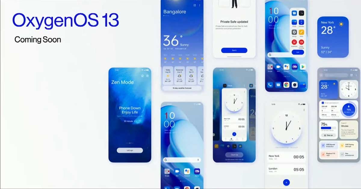 Android 13 වල බල ගැන්වෙන OxygenOS13 වලින් OnePlus වලට නව විශේෂාංග රැසක්