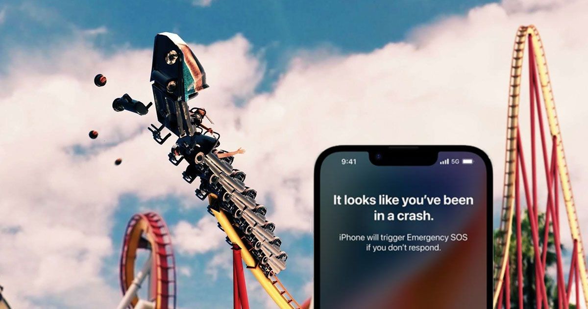 රෝලර් කෝස්ටර් සවාරි යෑමේදී iPhone 14 විසින් 911 අමතන බවට වාර්තා ​වේ