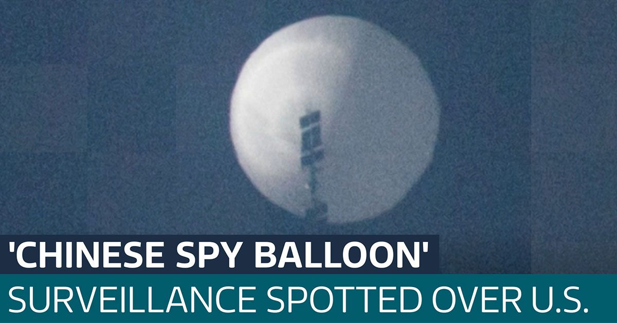 ඇමරිකාව ඉහළ අහසේ චීනයට අයිති යැයි සැක කෙරෙන ඔත්තු බලන බැලූනයක්?