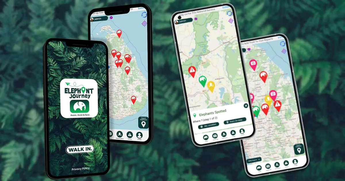අලි අනතුරු වලක්වා ගැනීම සඳහා හඳුන්වා දෙන නවතම App එක - Elephant Journey