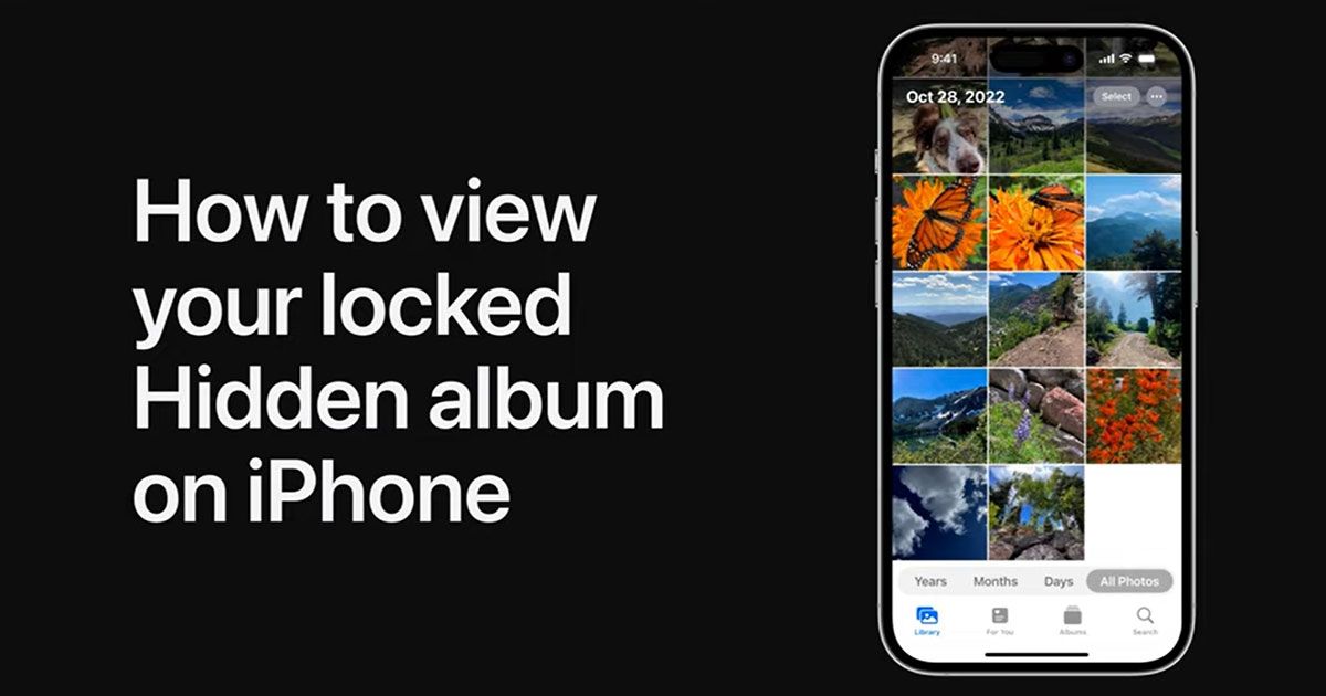 iPhone හි Hide කළ ඡායාරූප බලන්නේ කෙසේද?