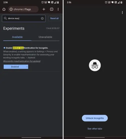 Device Reauthentication for Incognito