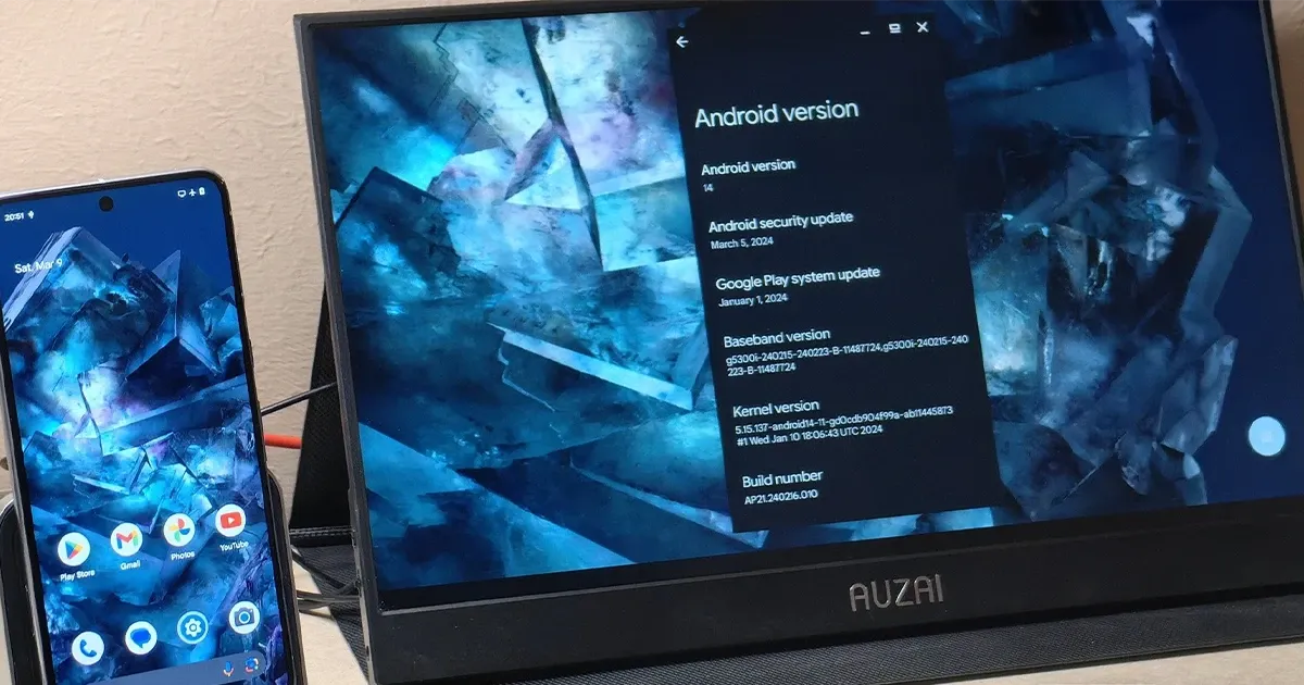 Google සමාගම විසින් Pixel Device සඳහා External Display Connect කිරීමේ හැකියාව ලබාදෙයි