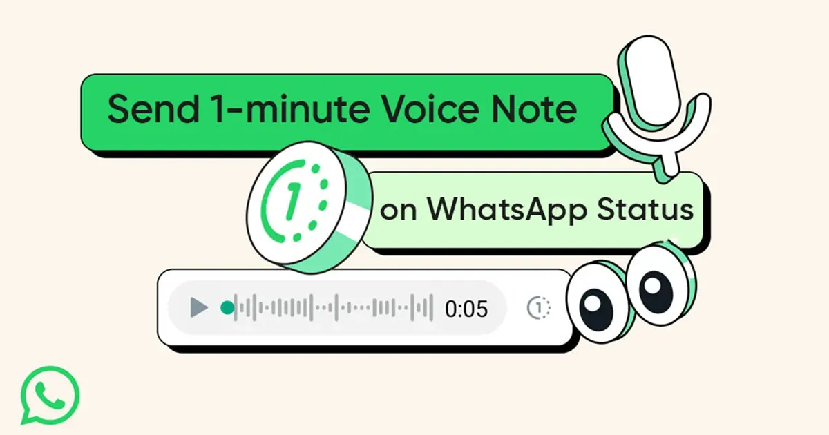 WhatApp Status විනාඩියකට දික් වෙයි