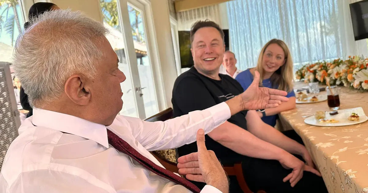 ජනාධිපති රනිල් Elon Musk හමුවේ, Starlink ශ්රී ලංකාවේ ස්ථාපනය ගැන සාකච්ඡා