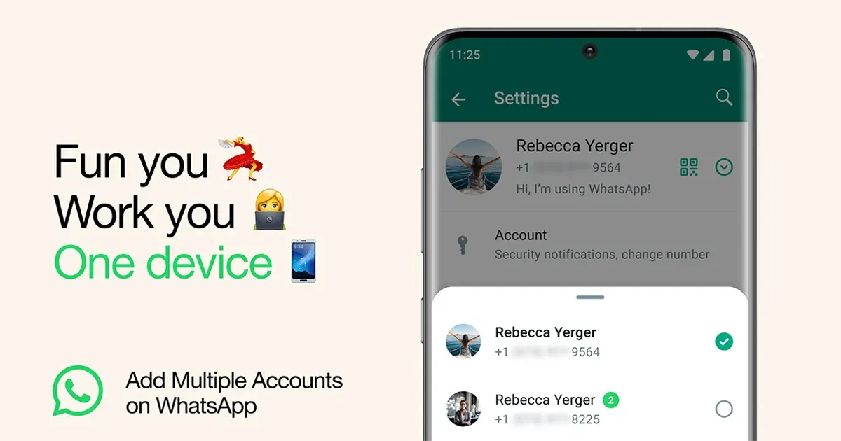 WhatsApp for iOS වෙත multi-account පහසුකම නුදුරේදී​ම