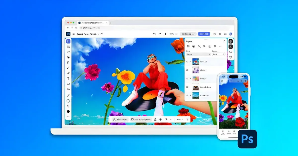 සියළු පහසුකම් සහිතව Adobe Photoshop දැන් ඔබේ ජංගම දුරකථනයට