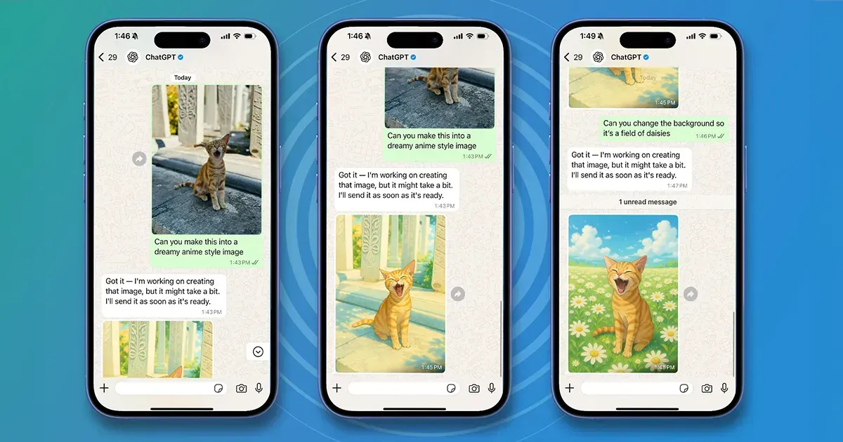 WhatsApp තුළින්ම AI Images නිර්මාණය කිරීමේ හැකියාව දැන් ChatGPT වෙත