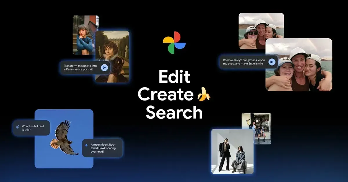 Google Photos සඳහා Nano Banana සහාය ලබා දෙයි