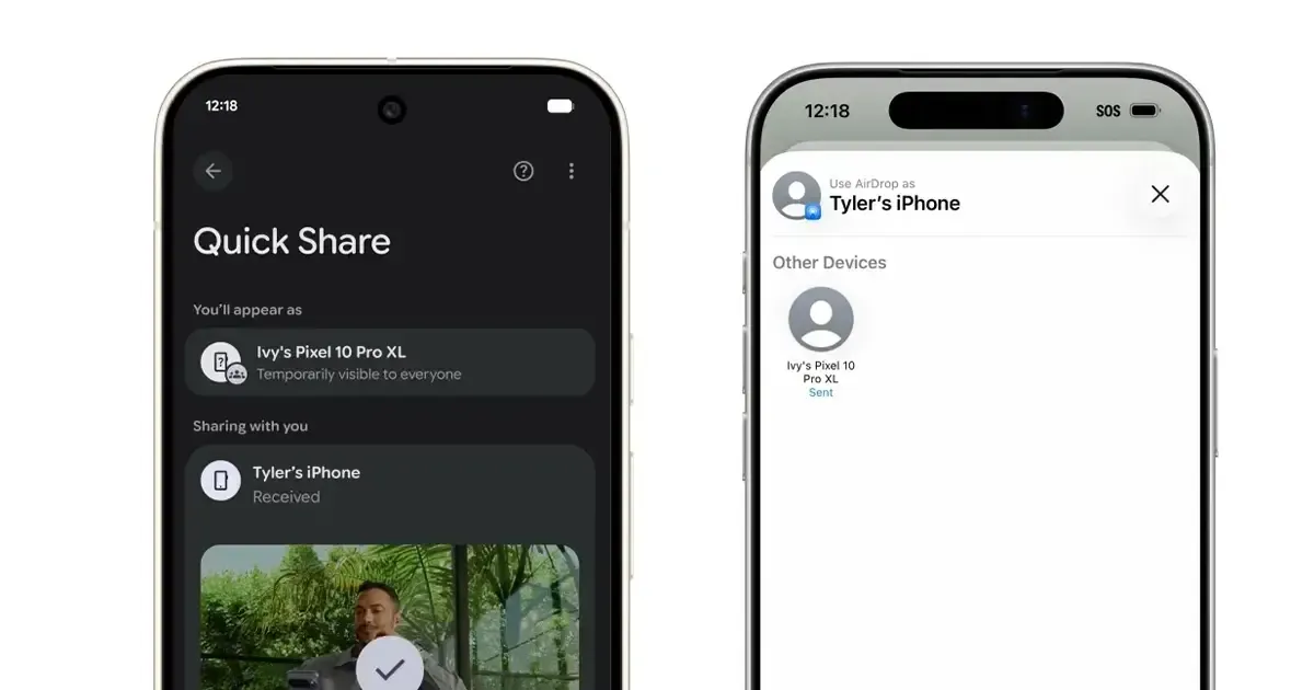 Android සහ iPhone අතර File Share කිරීමේ හැකියාව ලබා දෙයි