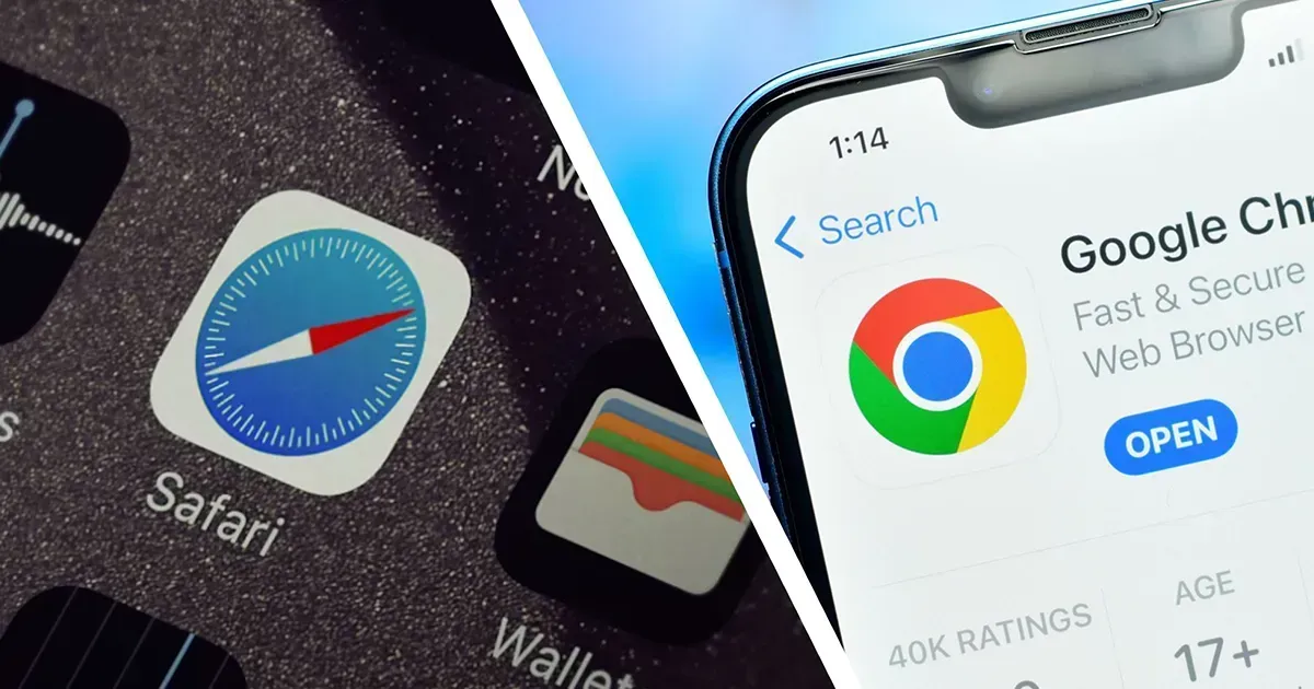 iPhone පරිශීලකයන්ට Google Chrome භාවිතය නවත්වන්නැයි Apple සමාගම අවවාද කරයි