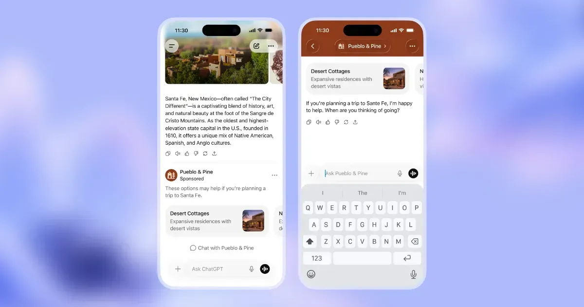 ChatGPT භාවි​තා කරන්නන්ට දැන්වීම් පෙන්වීමට OpenAI තීරණය කරයි