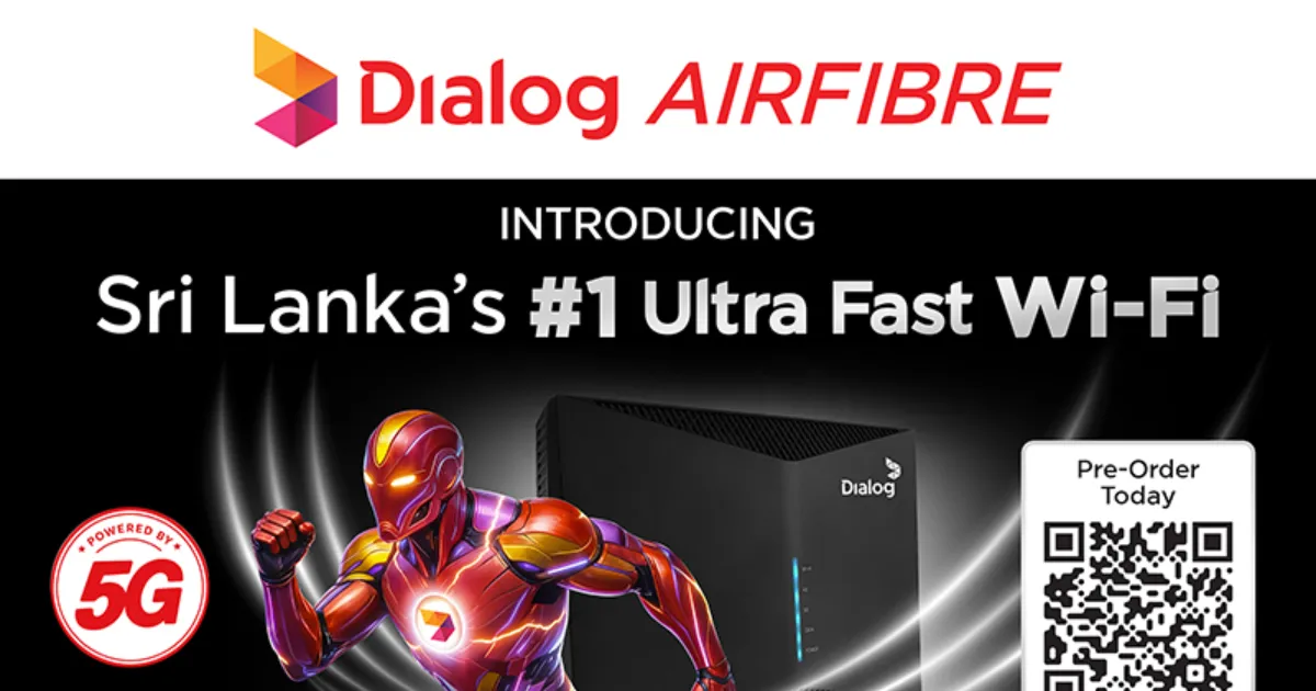 ශ්රී ලංකාවේ ප්රථම 5G බලගැන්වූ Dialog Air Fibre තාක්ෂණය හඳුන්වා දෙයි