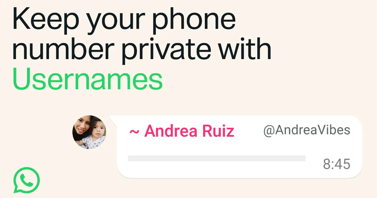 පරිශීලකයන්ගේ පෞද්ගලිකත්වය සුරැකීමට "WhatsApp Username" විශේෂාංගය ලබා දීමට සූදානම් වේ